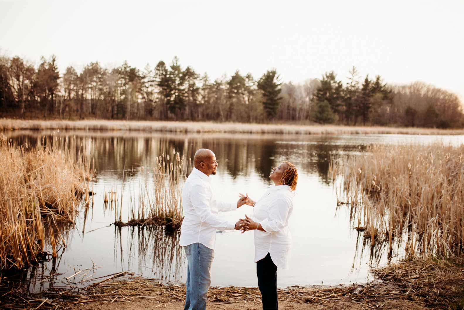 Gary and Verona by the lake